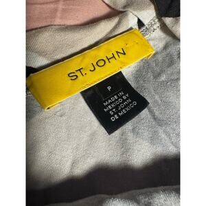 St. John Studded Geometric Crisscross Top